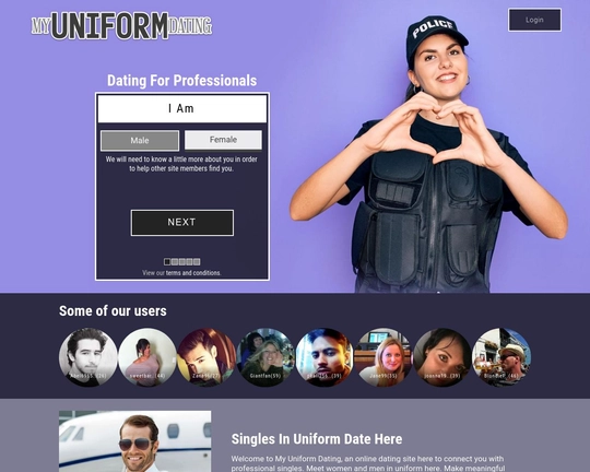 Myuniformdating.com Logo